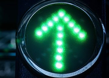Green arrow on a stoplight