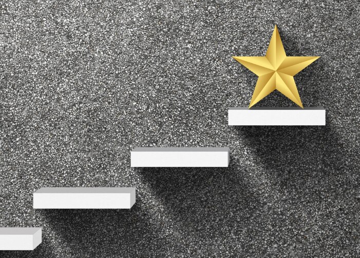 Steps with star on top step