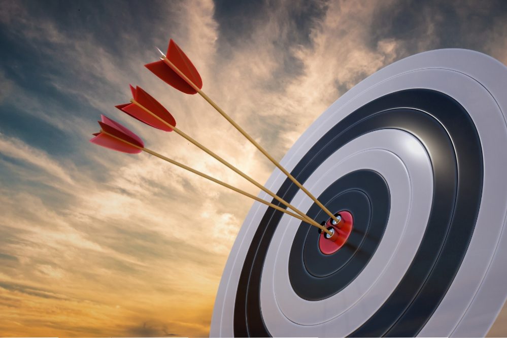 arrows on target