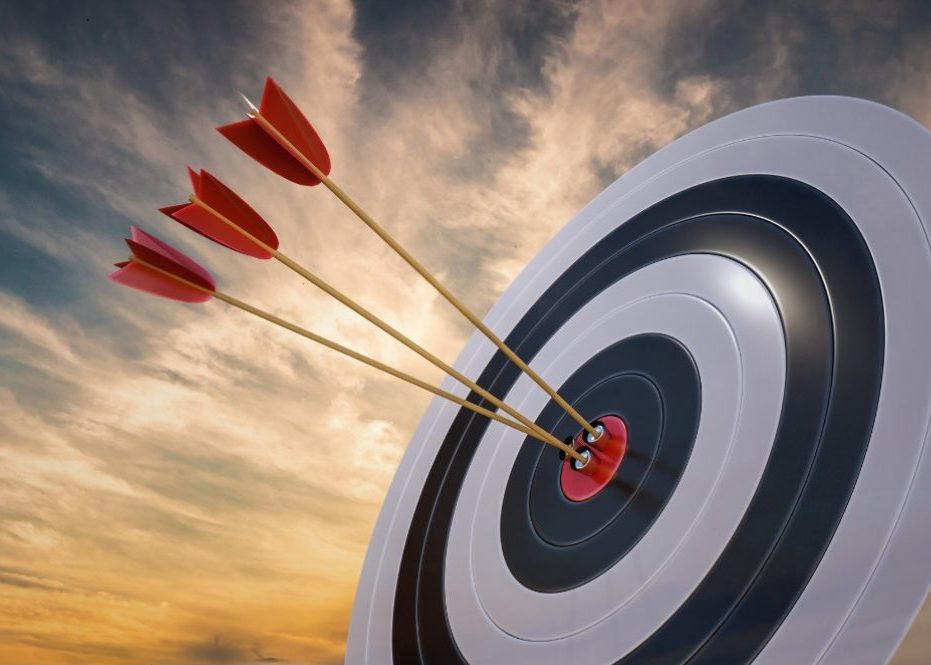 arrows on target