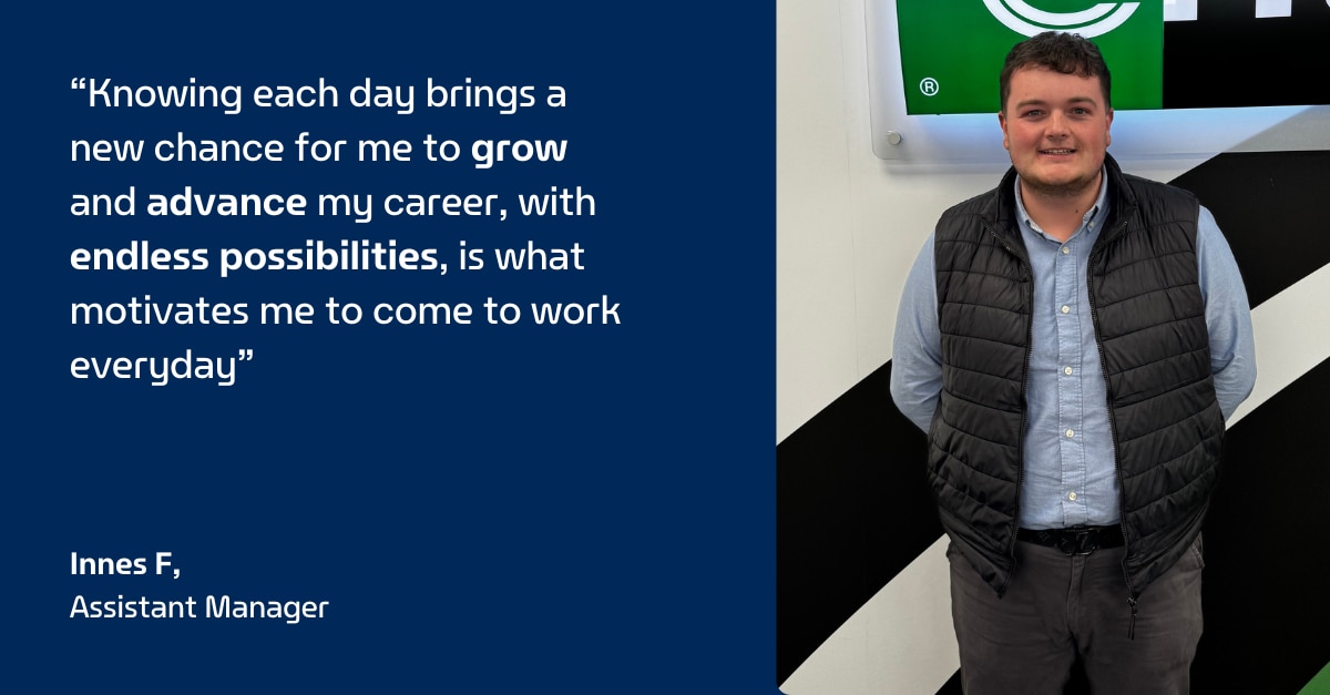 Quote from Enterprise Mobility manager on career growth and motivation