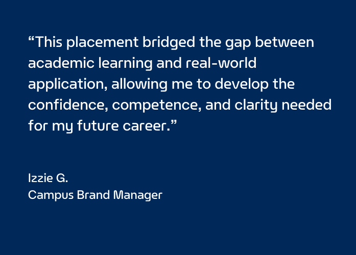 Izzie refelects on her management placement with Enterprise Mobility