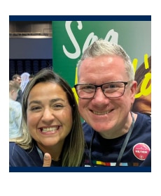 Photo of Jeff, HR Manager at Enterprise Mobility, with another team member.