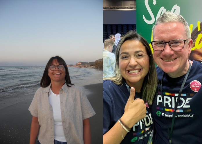 Two Enterprise Mobility Team Members, Lucy an Assistant Manager and Jeff a HR Manager.